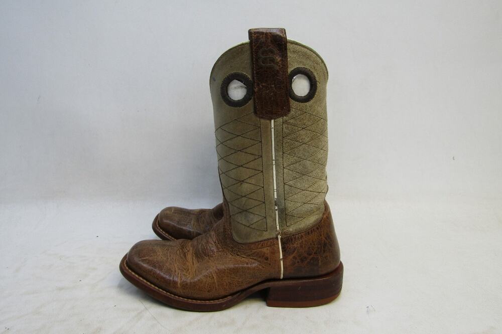 Anderson Bean Little Kids Youth Sz 11 M Brown Leather Buckaroo Cowboy Boots